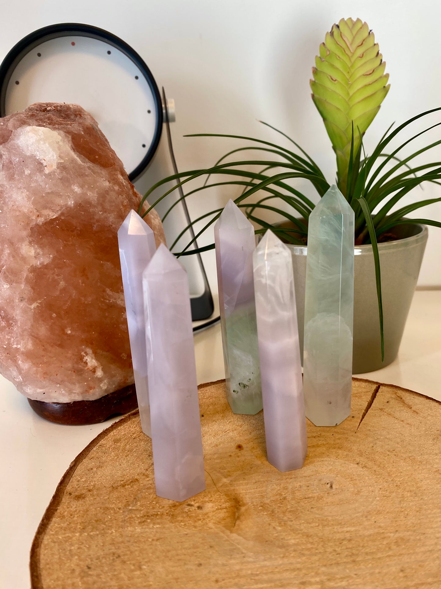 Pastel fluorite tower