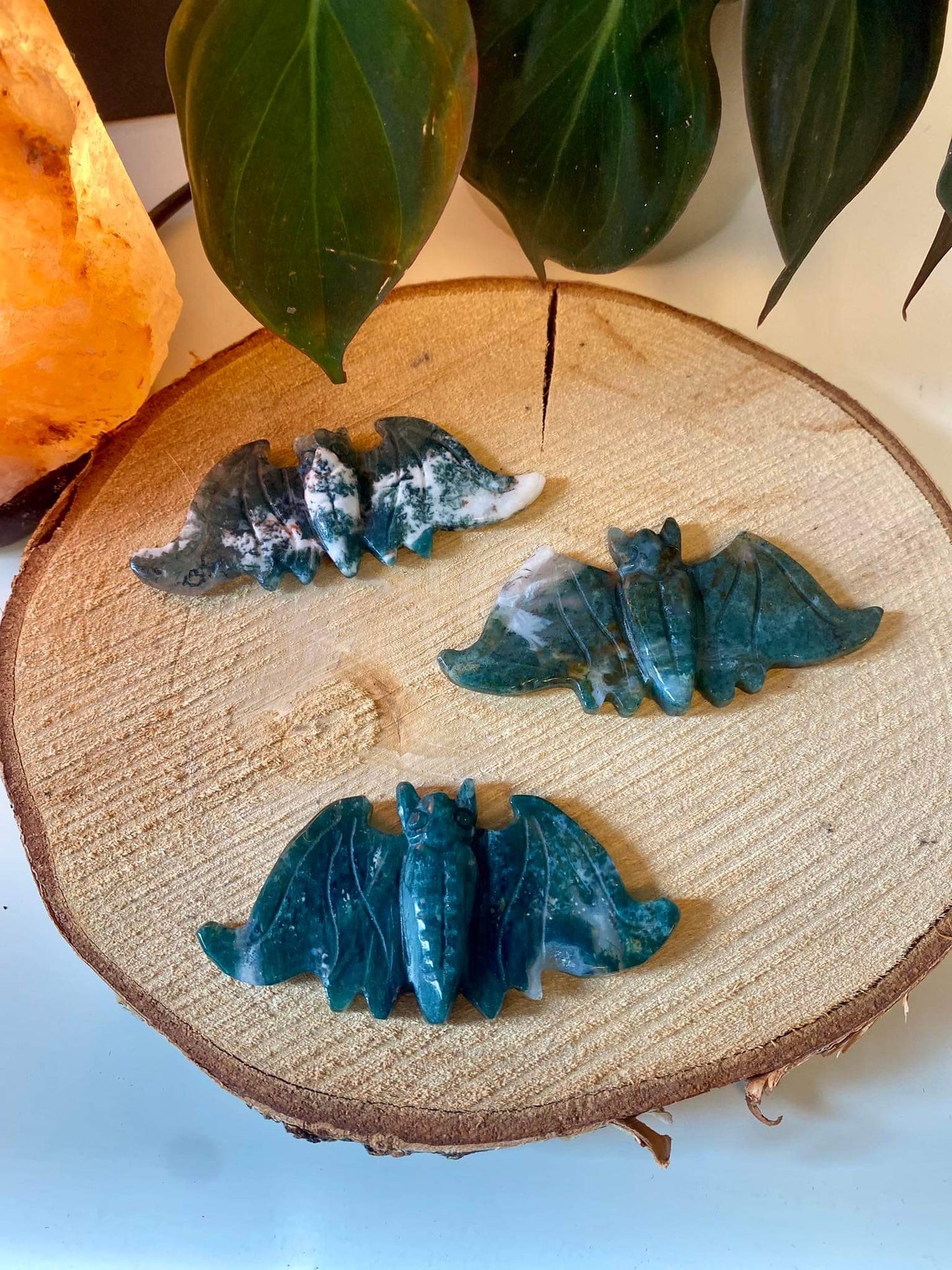 Moss agate bat