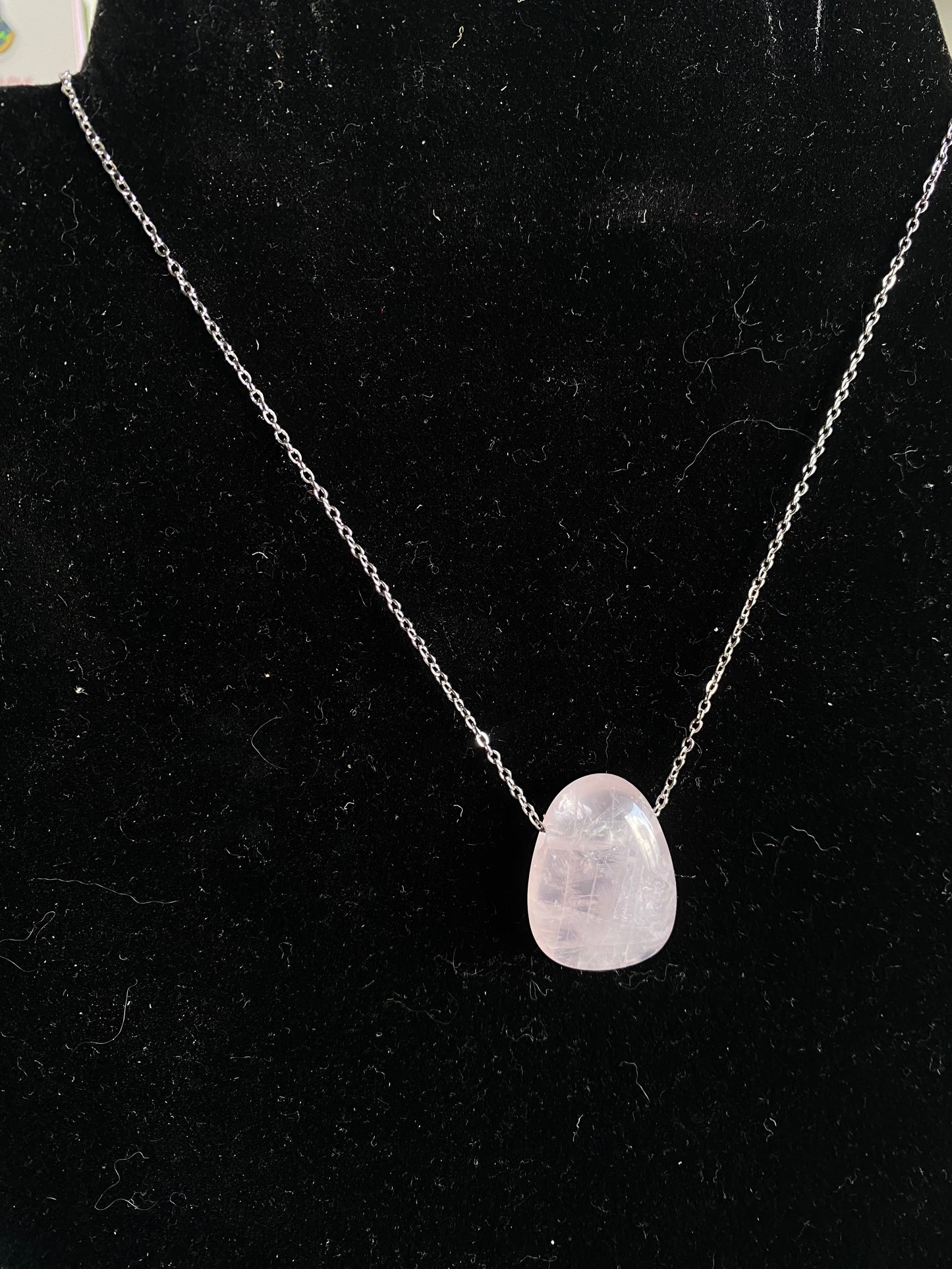 Rose quartz necklace